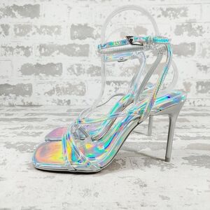 NEW Call It Spring Silver Summer Evening Stilettos Ankle Loop Party Sandals E931